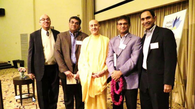  - Seen-with-Radhanath-Swami-from-left-to-right-Davinder-Sharma-Vikram-Gulati-Sumit-Ganguli-and-Hiten-Patel