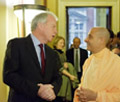 His Holiness Radhanath Swami and Mr Alfred Ford